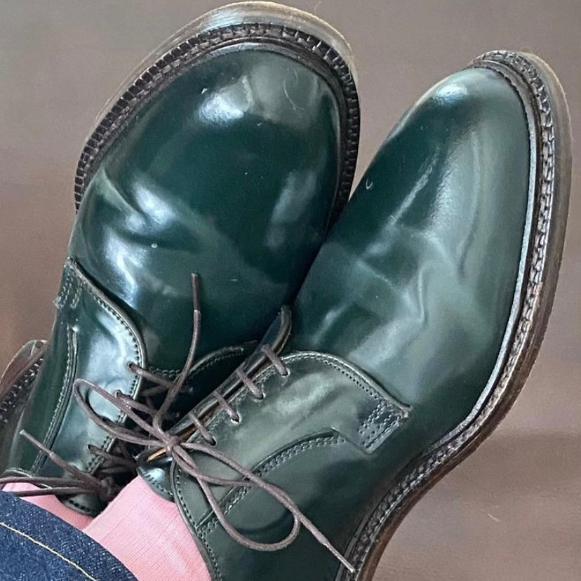 allen edmonds leeds コードヴァン us7 Allen Edmonds British Racing Green Shell Cordovan Leeds – Pure