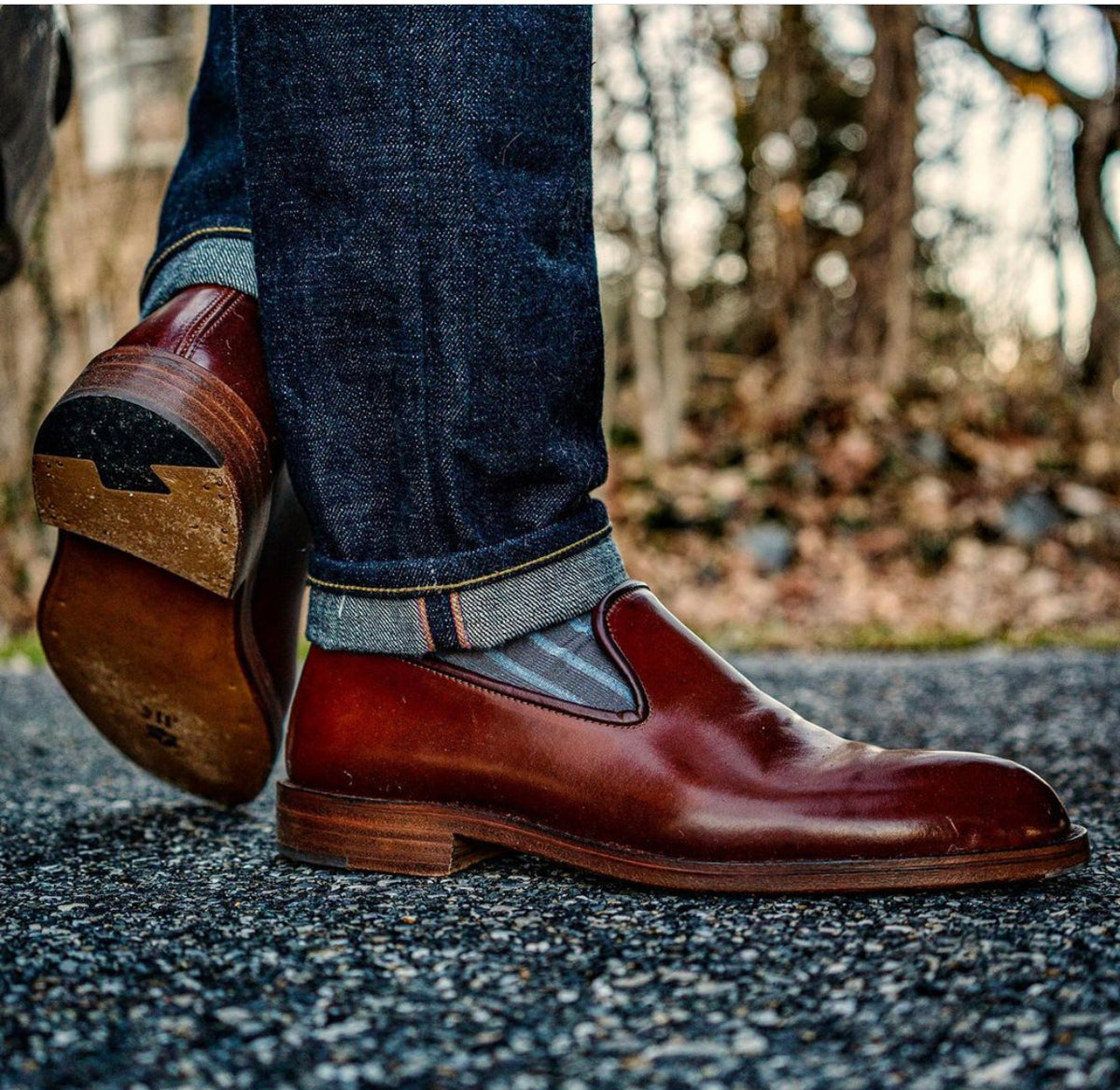 Zeb Shoemaker Color 4 Shell Cordovan Whole Cut Loafer Pure Polish Products