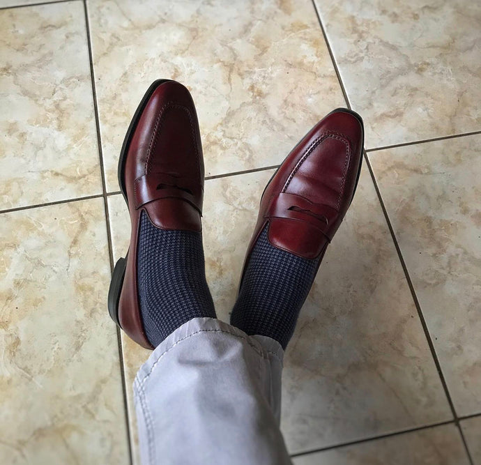 Cru Nonpareil Burgundy Calfskin Loafer Shoe