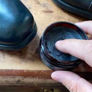 Black Water Resistant Leather Cream