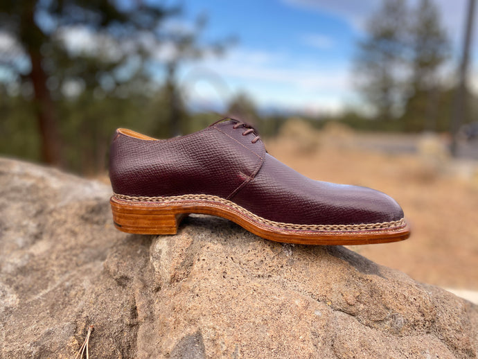 RAB Bespoke Oxblood Russian Hatch Grain Derbies