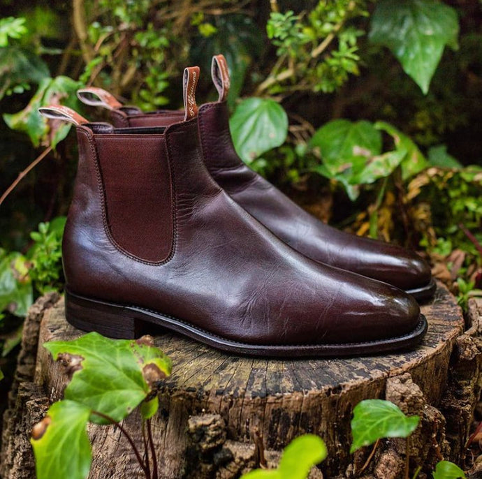 RM Williams Brown Patina Chelsea Boots