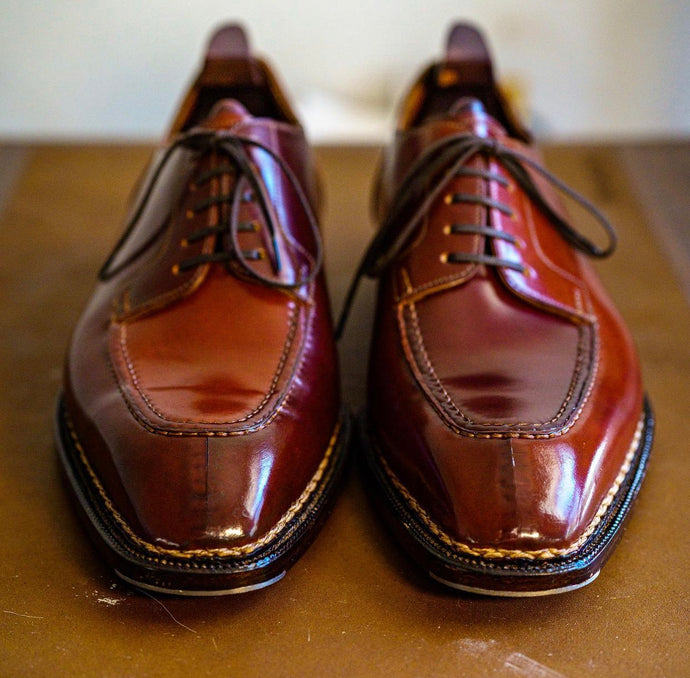 Acme Shoemaker Color 4 Split Toe Apron Toe Derby Shoe