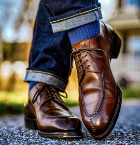 Acme Shoemaker Split Toe Derby Horween Color 4 Shell Cordovan