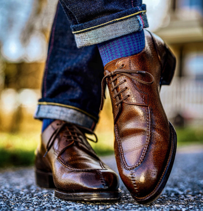 Acme Shoemaker Split Toe Derby Horween Color 4 Shell Cordovan