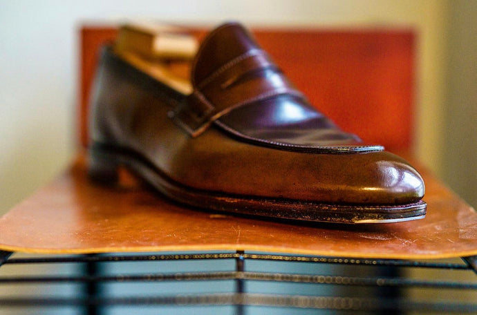 Carmina Shoemaker Brown Shell Cordovan Loafer Shoe
