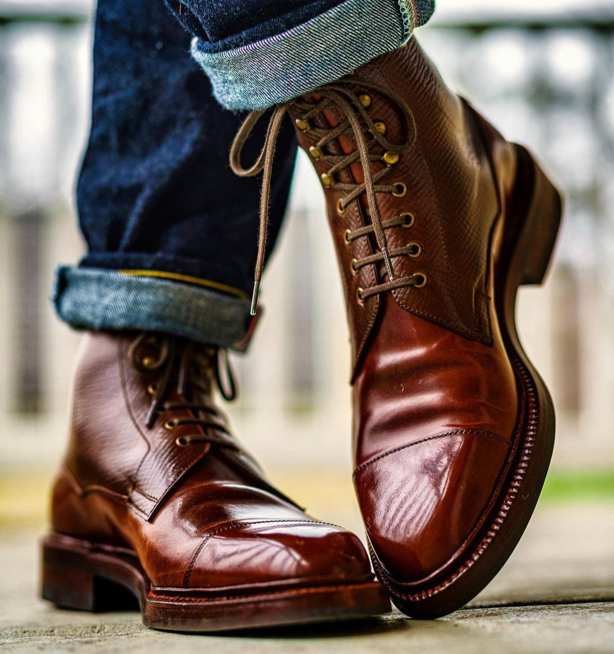 Shell cordovan boots new arrivals