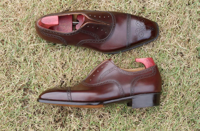 FUMU Brown Cap Toe Oxford Shoe