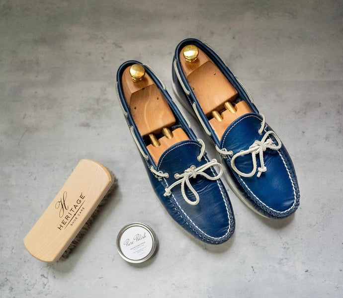 Navy Blue Loafer Shoe with Tassels