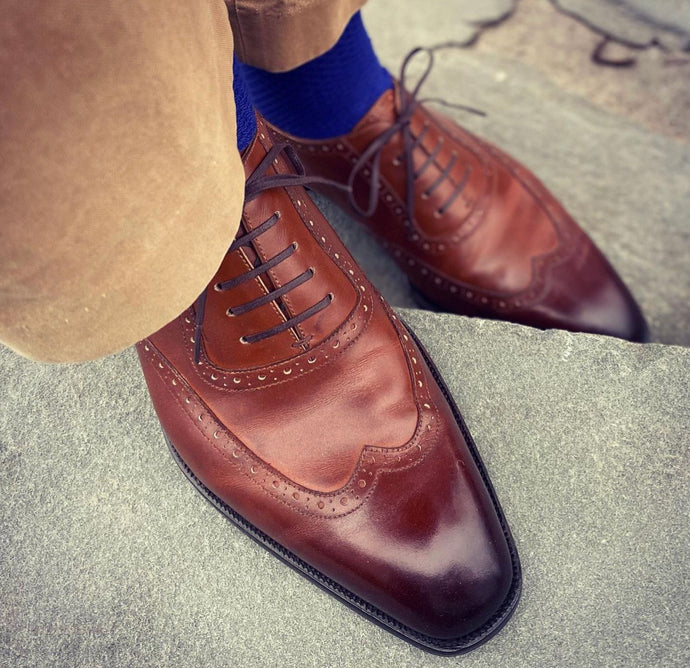 Oct_Tenth Brown Wingtip Quarter Brogue Oxford Shoe