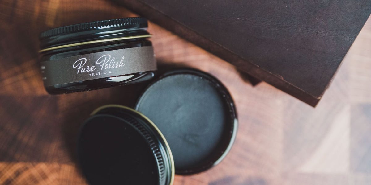 Dark Brown Shoe Polish and Leather Care Pure Polish Products