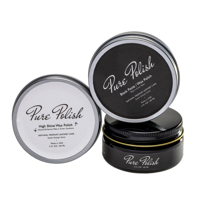 Black Tie Leather Care Shoe Polish Bundle by Pure Polish