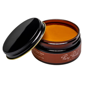 Light Brown Cream Polish Leather Shoe Polish by Pure Polish