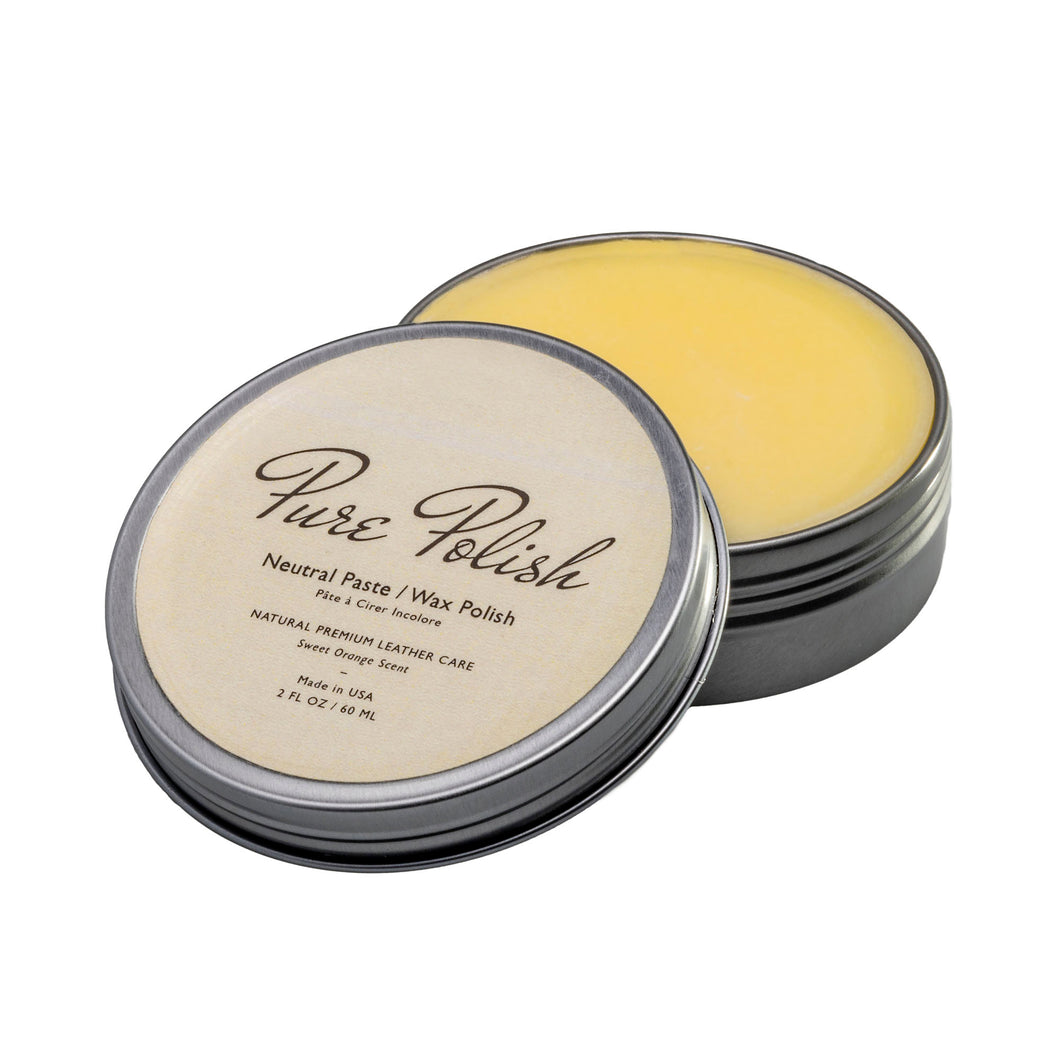 Neutral Paste Wax Polish Leather Shoe Polish by Pure Polish