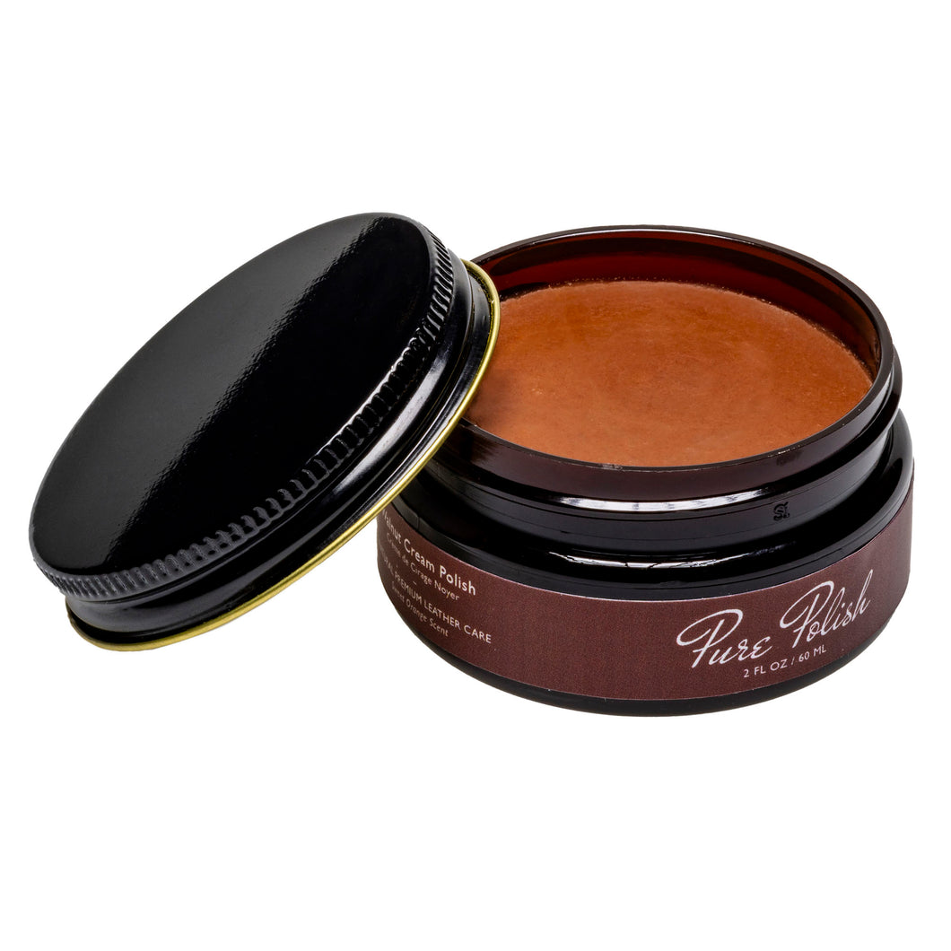 Walnut Cream Polish Leather Shoe Polish by Pure Polish